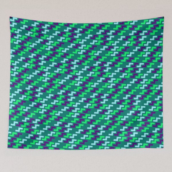 Item preview, Multicolor Jagged Line Seamless Lightning Bolt Print Pattern designed and sold by Alchemy-A-La-G.