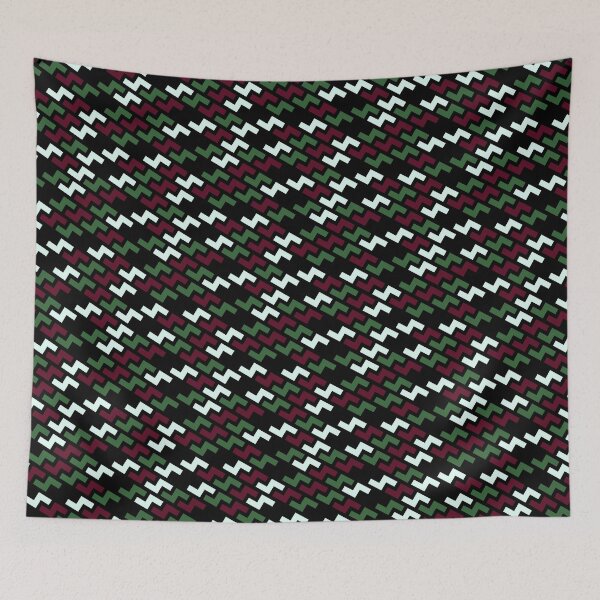 Item preview, Multicolor Jagged Line Seamless Lightning Bolt Print Pattern designed and sold by Alchemy-A-La-G.
