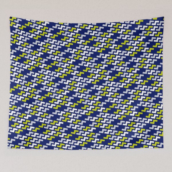 Item preview, Multicolor Jagged Line Seamless Lightning Bolt Print Pattern designed and sold by Alchemy-A-La-G.