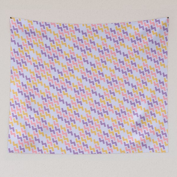 Item preview, Multicolor Jagged Line Seamless Lightning Bolt Print Pattern designed and sold by Alchemy-A-La-G.