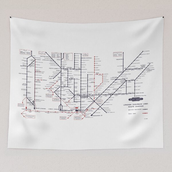 Item preview, British Rail Eastern Region 1951 Harry Beck Map designed and sold by traincrewdesign.