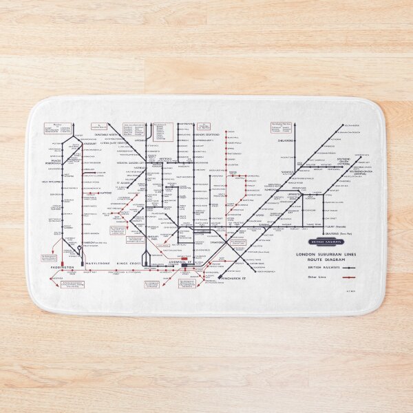 Item preview, British Rail Eastern Region 1951 Harry Beck Map designed and sold by traincrewdesign.