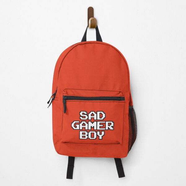 Item preview, Sad Gamer Boy - Pixel Text (Black & White Version) designed and sold by StereoColors.
