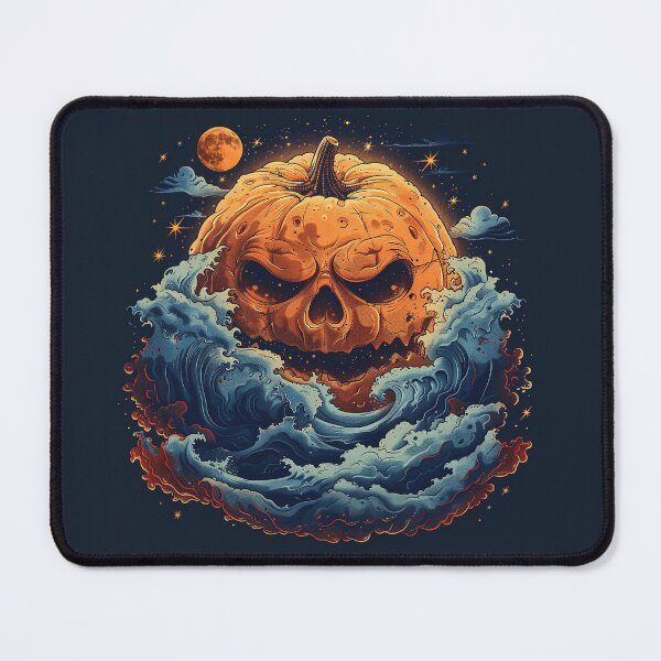 Item preview, Nautical Halloween Scary Pumpkin Jack o Lantern designed and sold by CarpanaBay.
