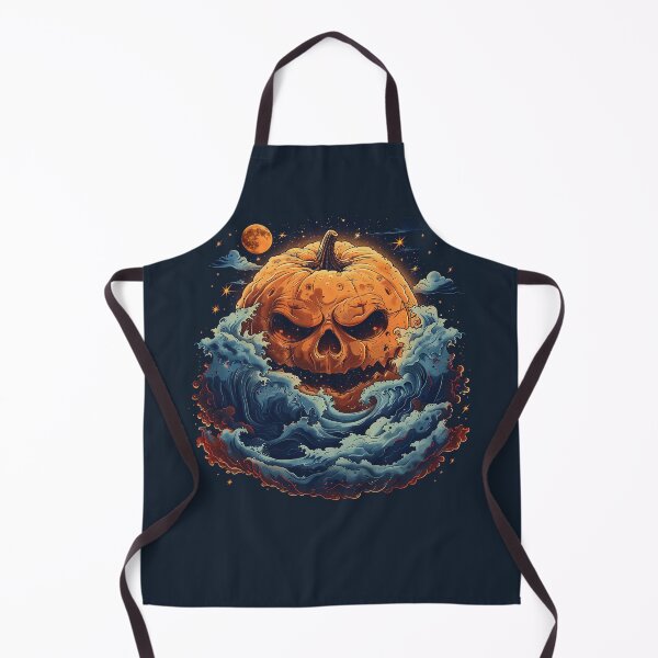 Item preview, Nautical Halloween Scary Pumpkin Jack o Lantern designed and sold by CarpanaBay.