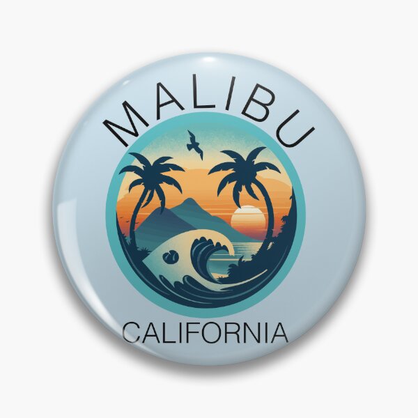 Item preview, Malibu - California (with Black Lettering) designed and sold by VelvetRoom.