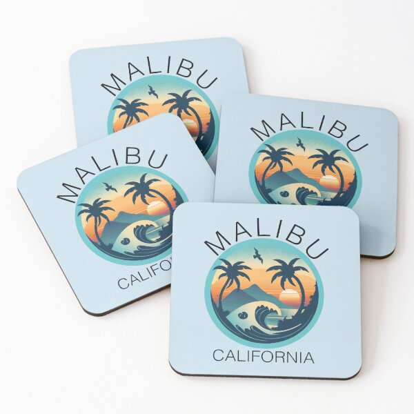Item preview, Malibu - California (with Black Lettering) designed and sold by VelvetRoom.