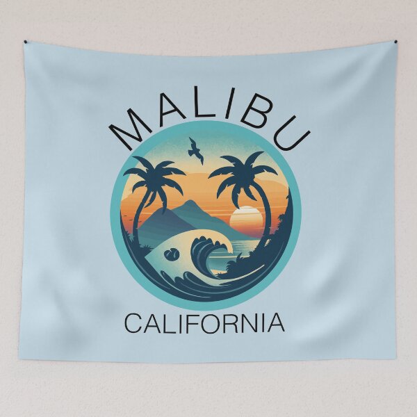 Item preview, Malibu - California (with Black Lettering) designed and sold by VelvetRoom.
