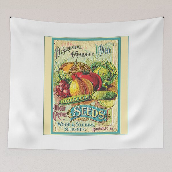 Item preview, Vintage 1900 Seeds Catalog Cover Embossed Look designed and sold by TerScott.