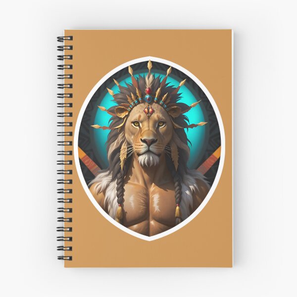 Item preview, Native American Lion Warrior Chief designed and sold by TheArtOfPat.