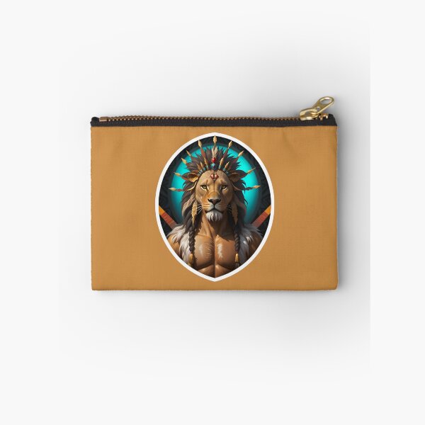 Artikelvorschau, Native American Lion Warrior Chief entworfen und verkauft von TheArtOfPat.