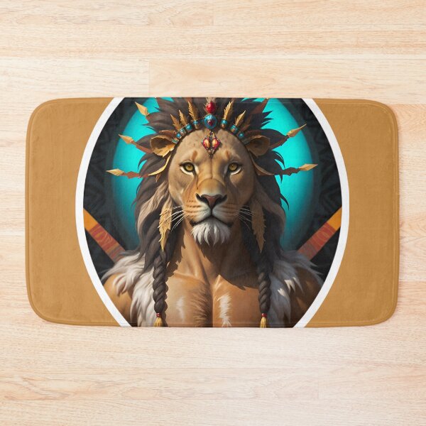 Item preview, Native American Lion Warrior Chief designed and sold by TheArtOfPat.