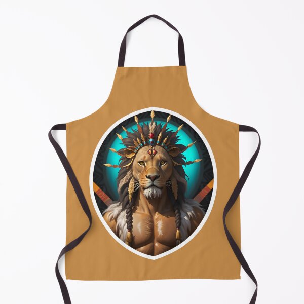 Item preview, Native American Lion Warrior Chief designed and sold by TheArtOfPat.