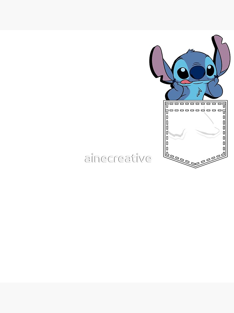 Póster for Sale con la obra «Stitch Cute Pocket Stitch/Regalos Amigos» de  WilliamSullivaf