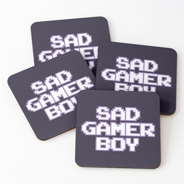 Item preview, Sad Gamer Boy - Texto en píxeles (versión morada y blanca) designed and sold by StereoColors.