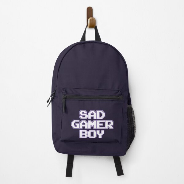 Item preview, Sad Gamer Boy - Pixel Text (Purple & White Version) designed and sold by StereoColors.