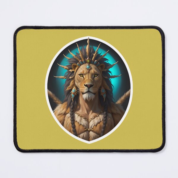 Item preview, Native American Lion Warrior Chief designed and sold by TheArtOfPat.
