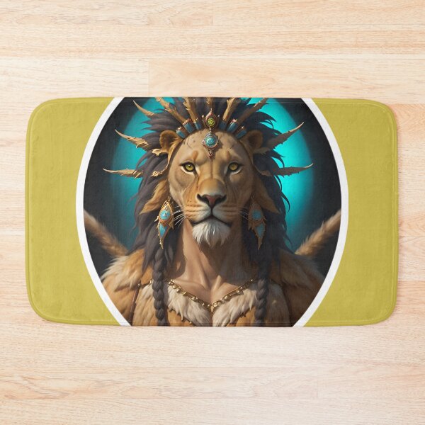 Item preview, Native American Lion Warrior Chief designed and sold by TheArtOfPat.