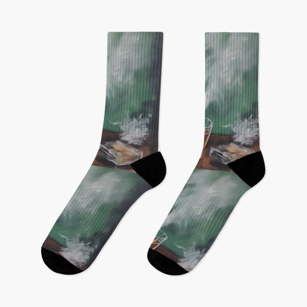 Artikelvorschau, Whiskey Oasis - Elegantes, ruhiges Zigarre- und Tumbler-Set vor grüner Kulisse entworfen und verkauft von OlfactoART Studio.
