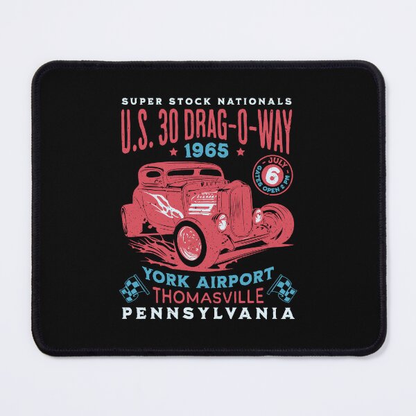 Item preview, US30 Drag-o-way Thomasville PA Local Drag Strip Racing Poster designed and sold by CRHPOD20.