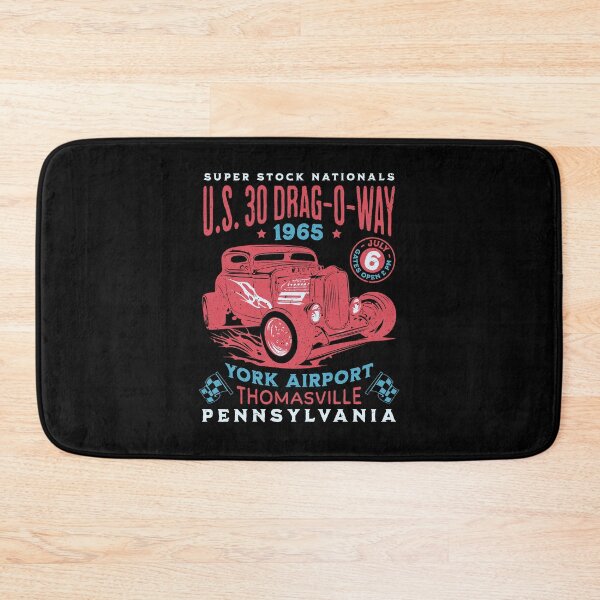 Item preview, US30 Drag-o-way Thomasville PA Local Drag Strip Racing Poster designed and sold by CRHPOD20.