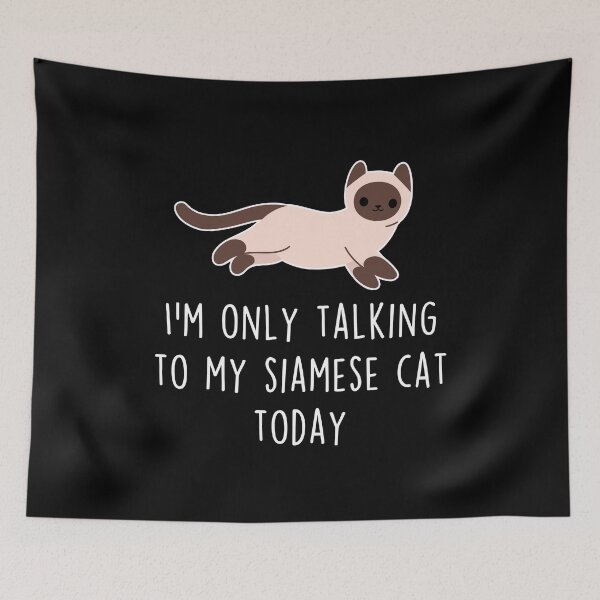 Item preview, Talking To My Siamese Cat designed and sold by Clara Hollins.