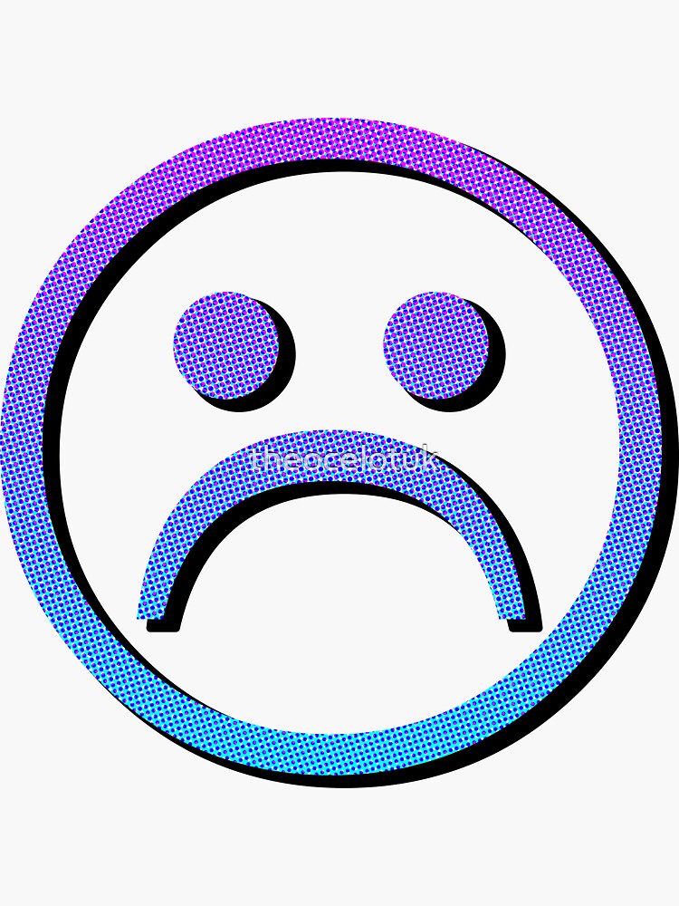 Sad Face' Sticker