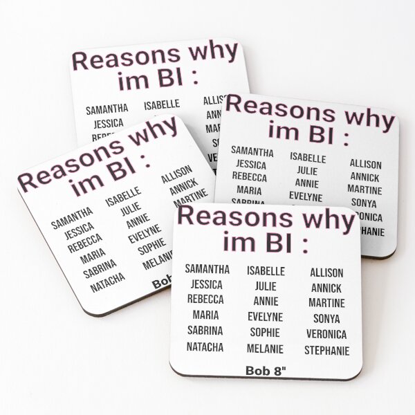 Item preview, Simple Reasons why im BI... funny name text designed and sold by JonathanP514.