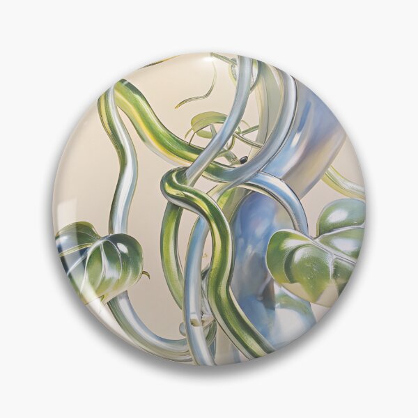 Item preview, Chrome Beanstalk - y2k Ivy Gold Silver Airbrush Style Design designed and sold by bearslover.