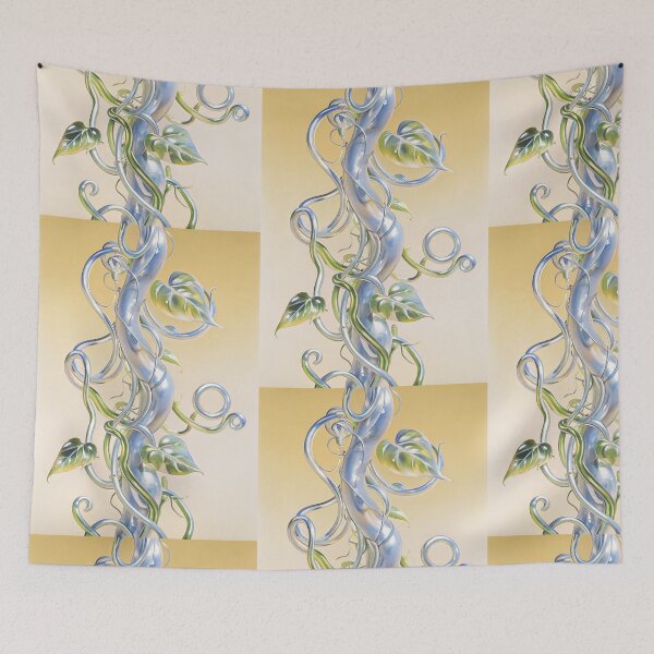 Item preview, Chrome Beanstalk - y2k Ivy Gold Silver Airbrush Style Design designed and sold by bearslover.