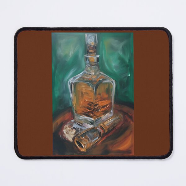 Artikelvorschau, Verdant Whiskey Serenity: Luxuriöse Zigarre und Tumbler inmitten üppigen Grüns entworfen und verkauft von OlfactoART Studio.