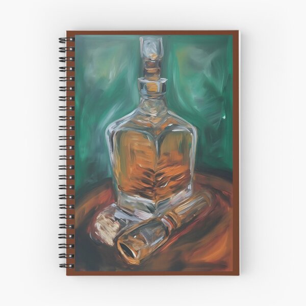 Artikelvorschau, Verdant Whiskey Serenity: Luxuriöse Zigarre und Tumbler inmitten üppigen Grüns entworfen und verkauft von OlfactoART Studio.