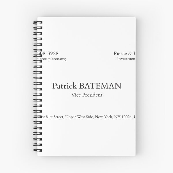 Artikelvorschau, Patrick Bateman Visitenkarte entworfen und verkauft von Chitical.