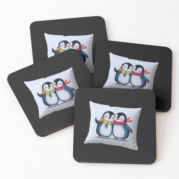 Item preview, "Waddling Duo: Adorable Penguin Pair" designed and sold by JAMESAMORN.
