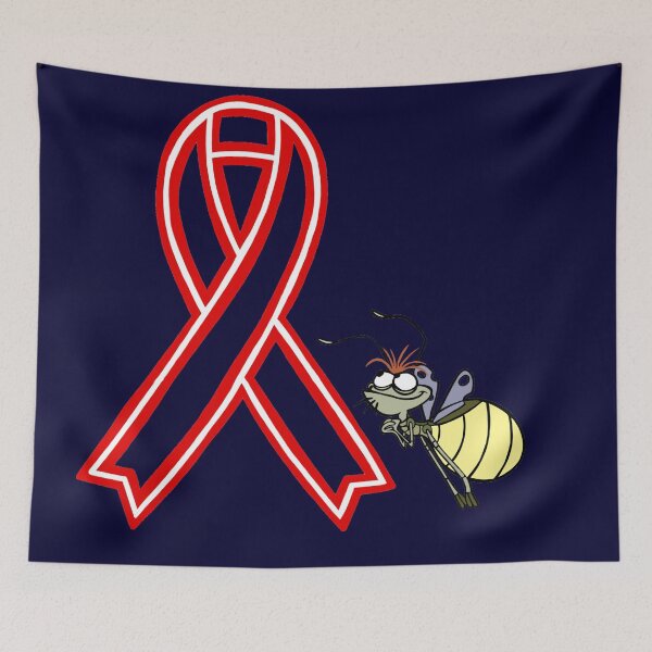 Item preview, Firefly gazing at Awareness Ribbon (Red) designed and sold by CaitlynConnor.