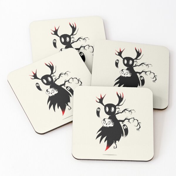 Item preview, Creepy Silhouette of Cute Ghost and Skull designed and sold by SpiralBalloon.
