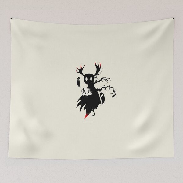 Item preview, Creepy Silhouette of Cute Ghost and Skull designed and sold by SpiralBalloon.