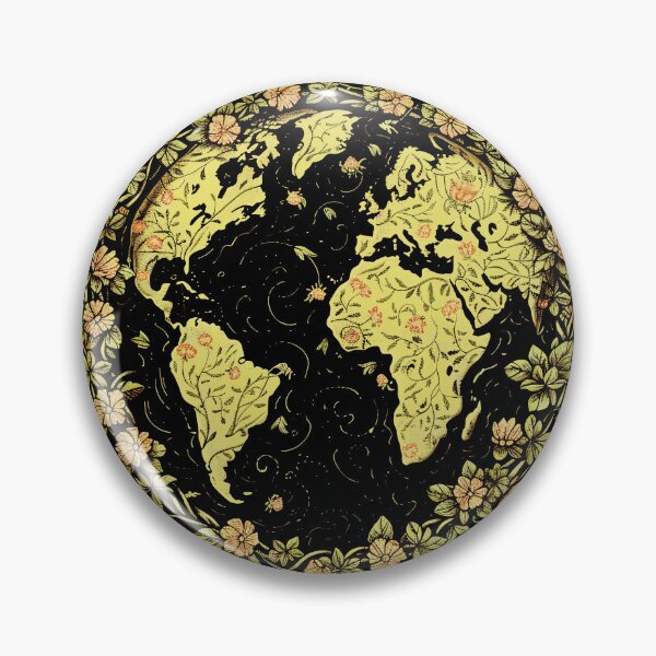 Artikelvorschau, Schöner Planet Erde - Goldener Blumenkranz entworfen und verkauft von thaneydesign.