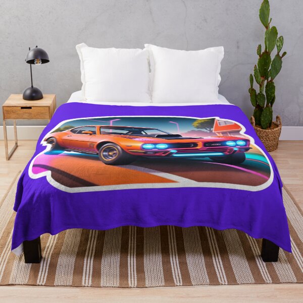 Artikelvorschau, Cool Neon Vaporwave Muscle Car entworfen und verkauft von TheArtOfPat.