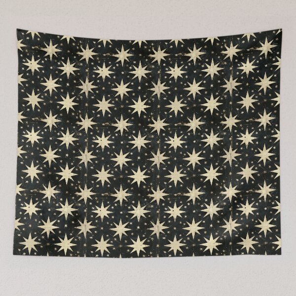 Item preview, Fraktur-Style Star of Bethlehem Rustic Antique Print designed and sold by thaneydesign.