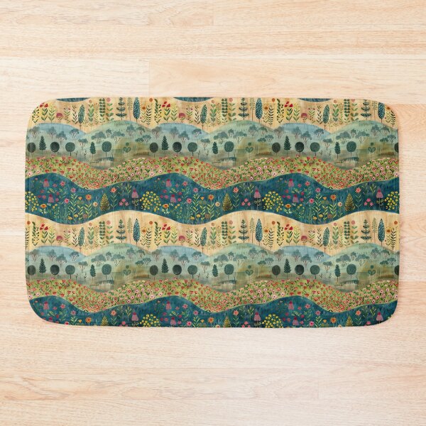 Item preview, Fraktur-Style Pastoral Rustic Antique Print designed and sold by thaneydesign.