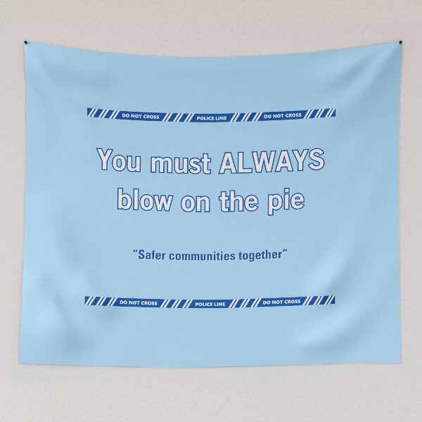 Item preview, Always blow on the pie, safer communities together designed and sold by Yankee Doodle Gandy.