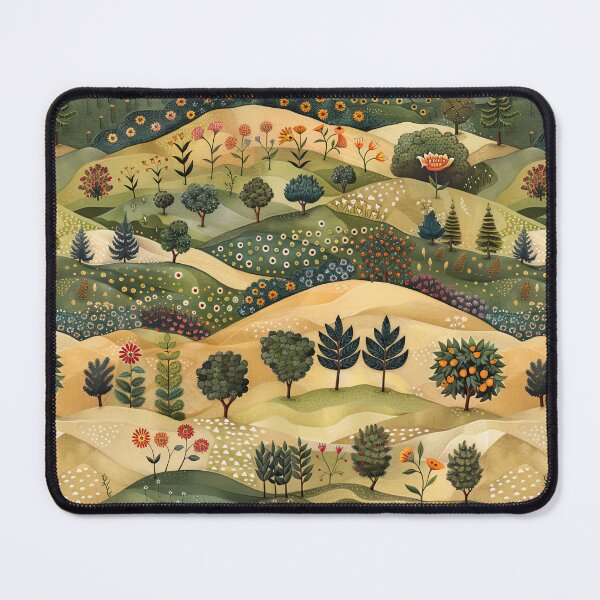 Item preview, Fraktur-Style Rustic Meadows Folk Art Flower Print designed and sold by thaneydesign.