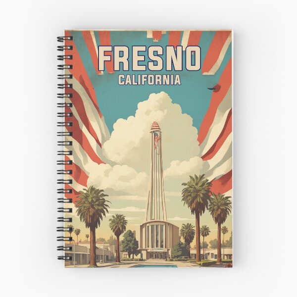 Item preview, Fresno California USA Vintage Travel Tourism  designed and sold by TravelersGems.