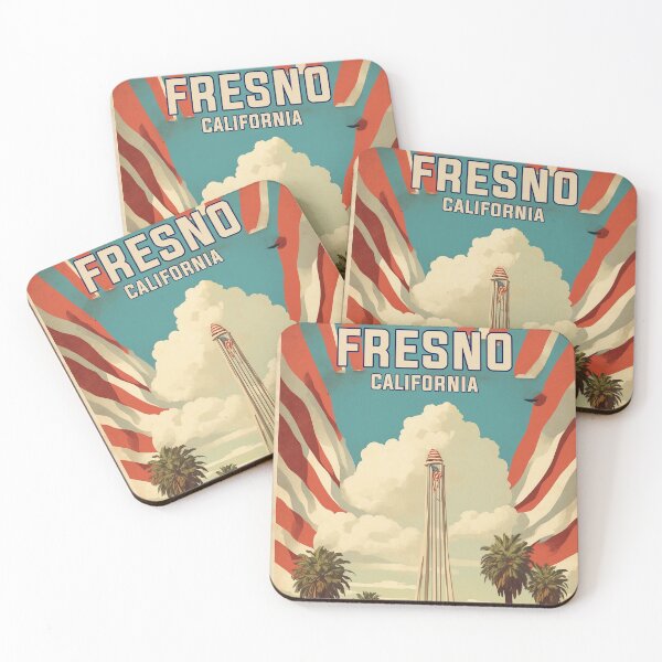 Item preview, Fresno California USA Vintage Travel Tourism  designed and sold by TravelersGems.