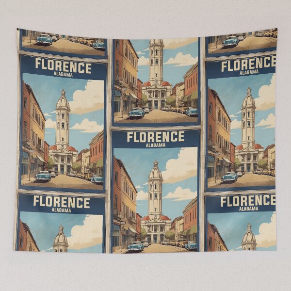 Item preview, Florence Alabama USA Vintage Travel Tourism  designed and sold by TravelersGems.