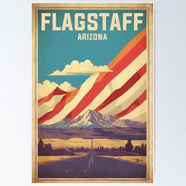 Item preview, Flagstaff Arizona USA Vintage Travel Tourism  designed and sold by TravelersGems.