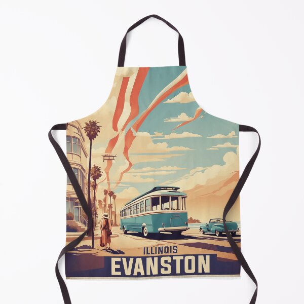 Item preview, Evanston Illinois USA Vintage Travel Tourism  designed and sold by TravelersGems.