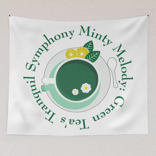 Item preview, Minty Melody: Green Tea's Tranquil Symphony designed and sold by OCNau.