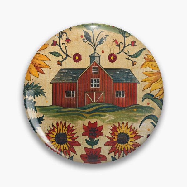 Artikelvorschau, Rustikaler Bauernhaus-Folk-Art-Schaf-Druck im Fraktur-Stil entworfen und verkauft von thaneydesign.